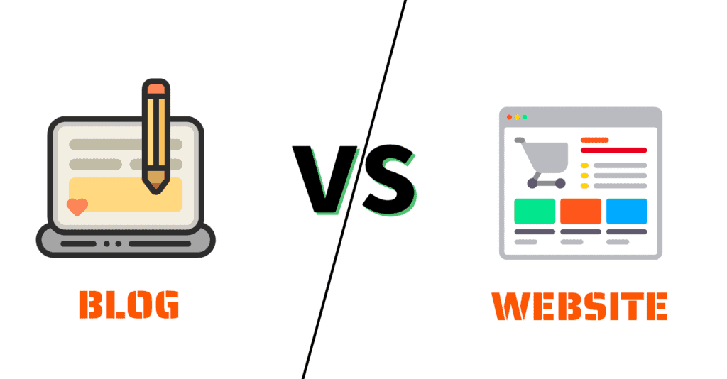 difference between blog vs website