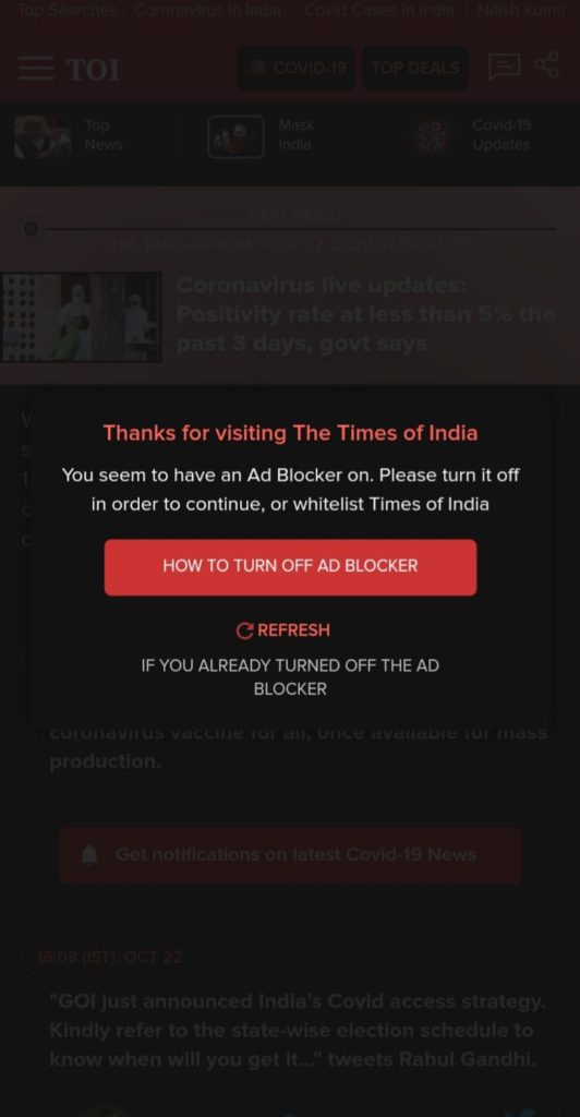 jio pages ad blocker