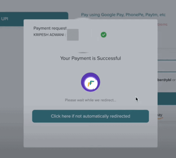 dynadot payment successful