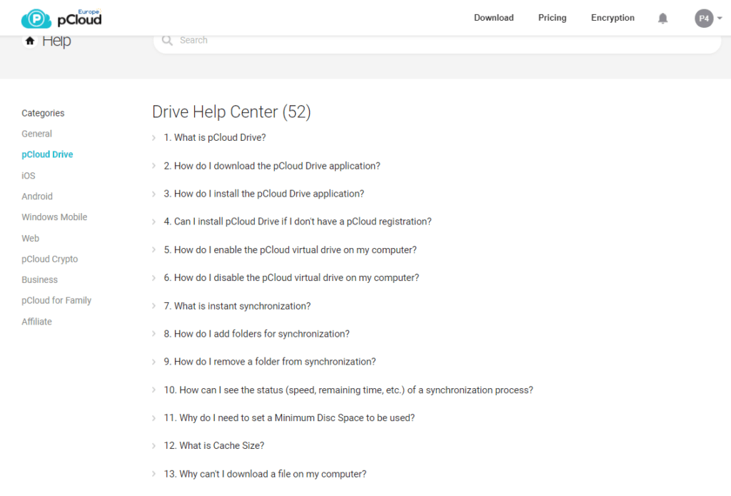 pcloud help center