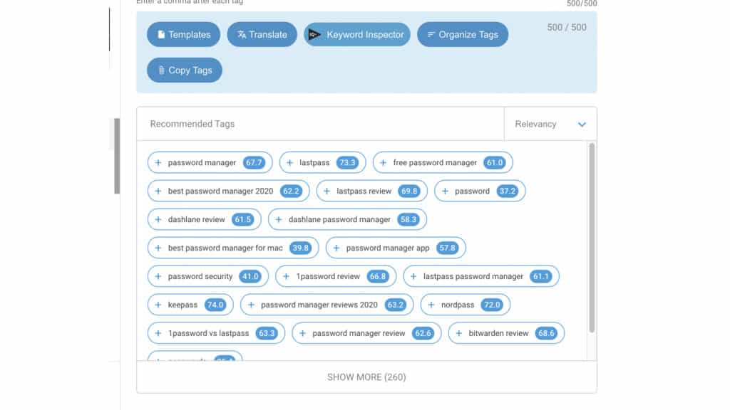 VidIQ keyword boost