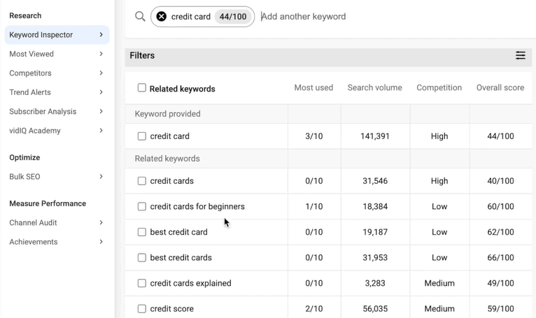 Youtube keyword research tool