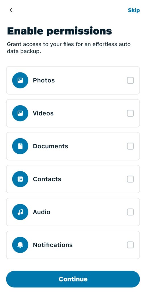 JioCloud - mobile backups