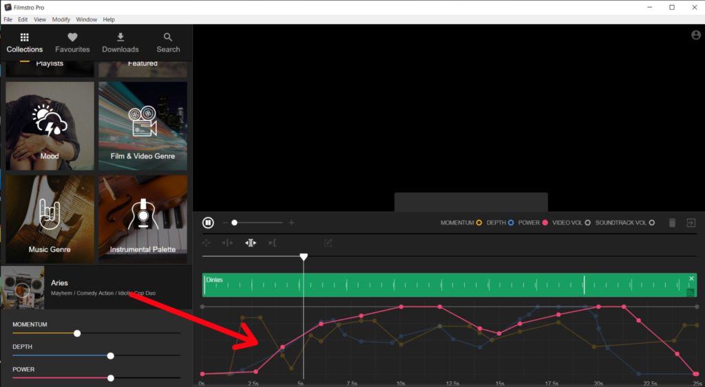 Filmstro keyframes