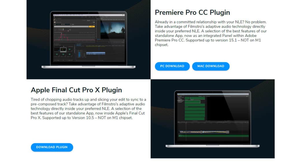 Filmstro plugins