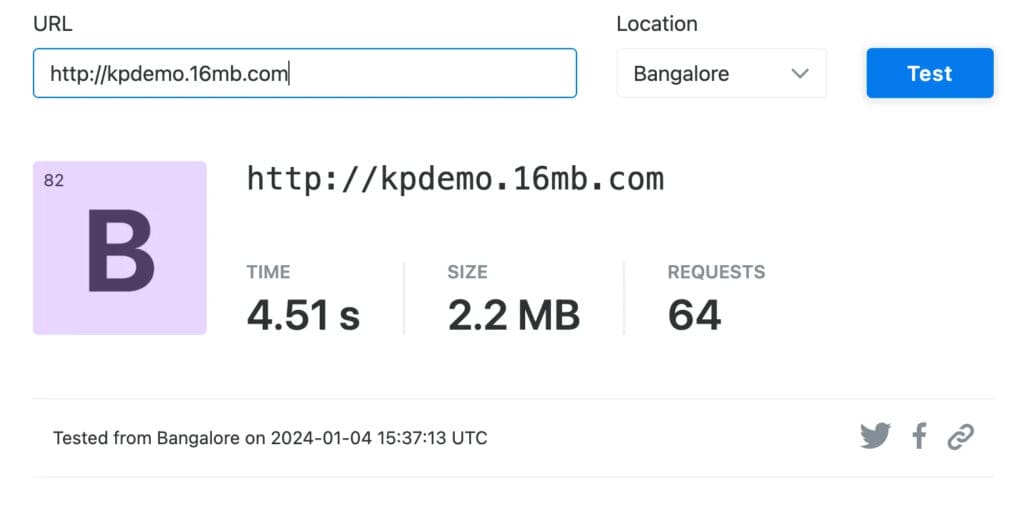 Hostinger US servers - India speeds