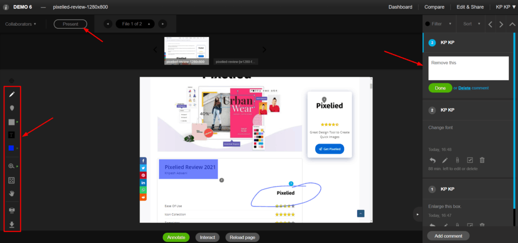 ReviewStudio annotations