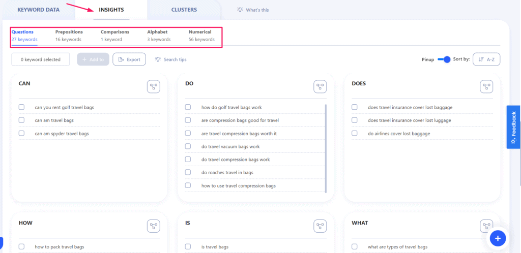 Keyword Explorer Insights