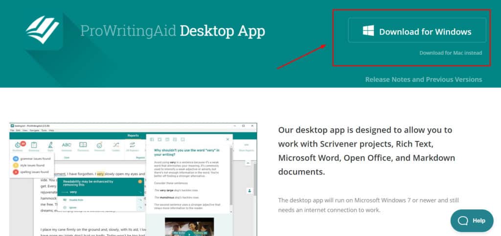 ProWritingAid Desktop app