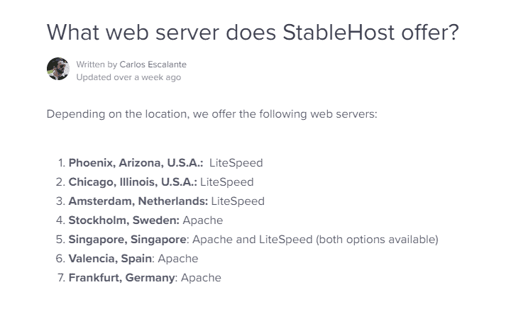 Datacenters of StableHost