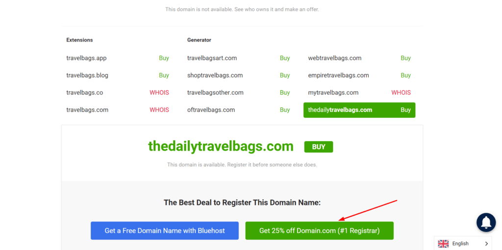 Nameboy domain registration