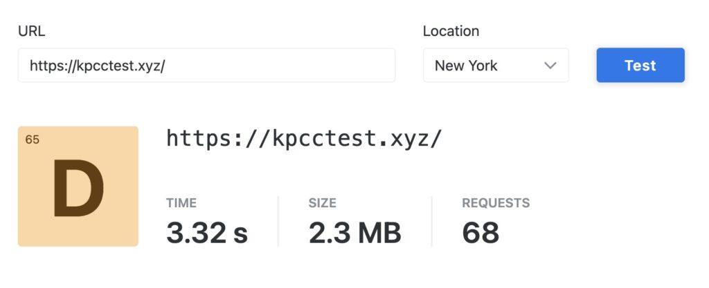 Chemicloud - speed test (US)