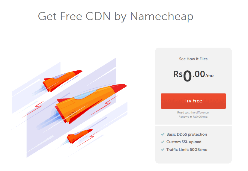 Free Supersonic CDN Access in Namecheap