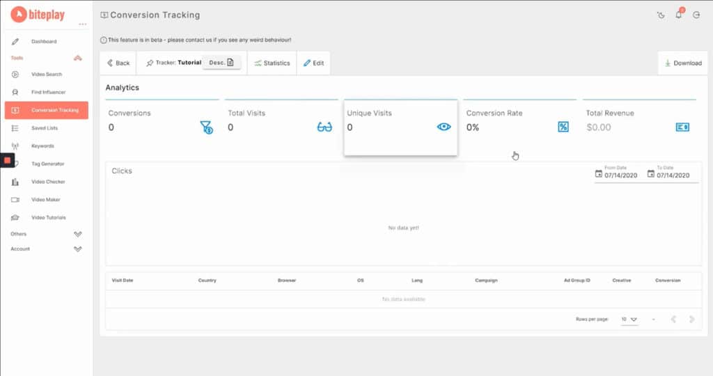 Biteplay Conversion Tracker