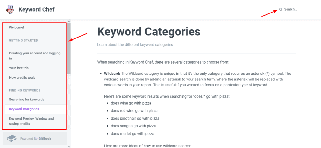 Keyword Chef Knowledgebase