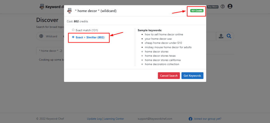 Running query on low credits