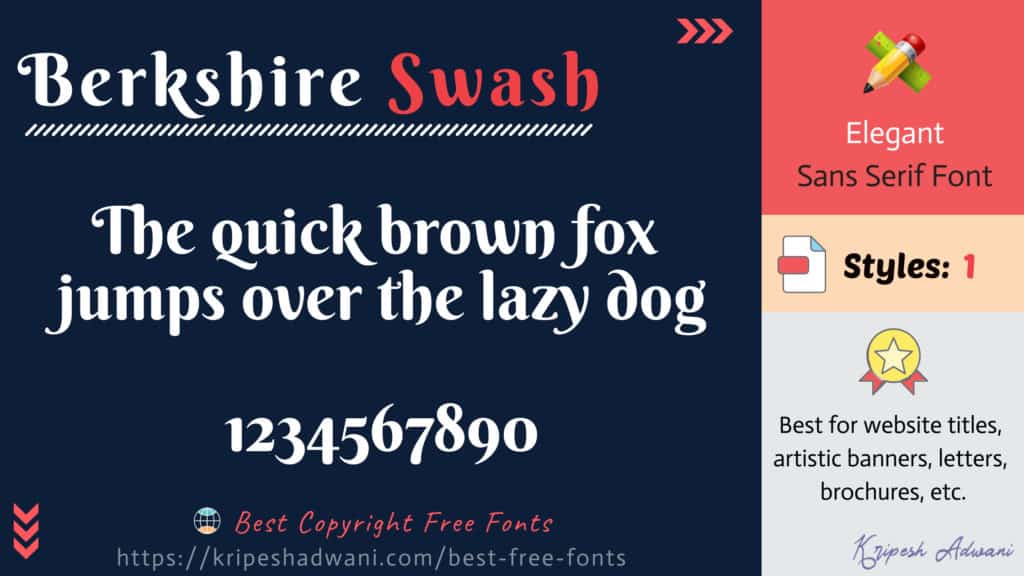 Berkshire-Swash-free-font