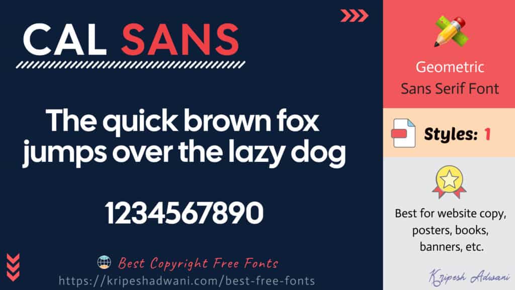 Cal-Sans-free-font