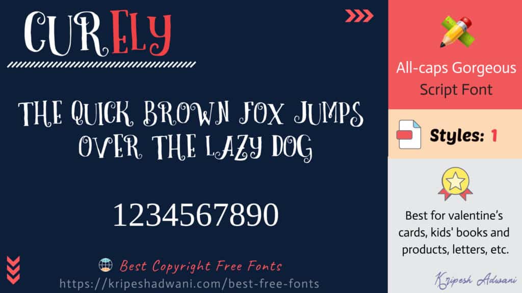 Curely-free-font