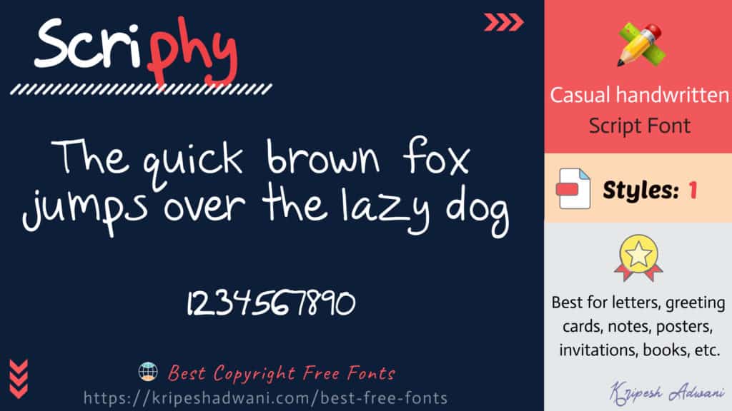 Scriphy-free-font
