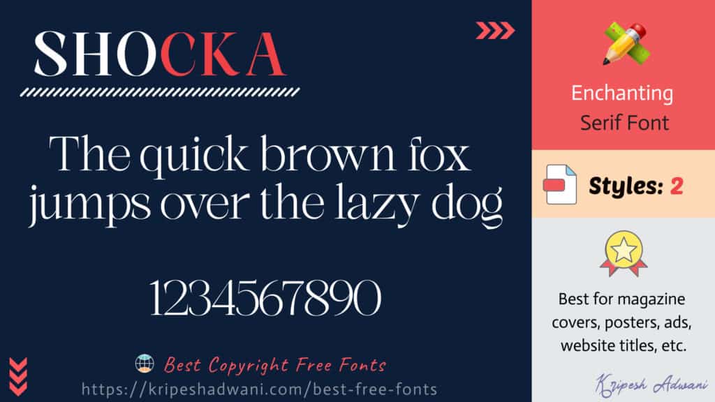 Shocka-free-font