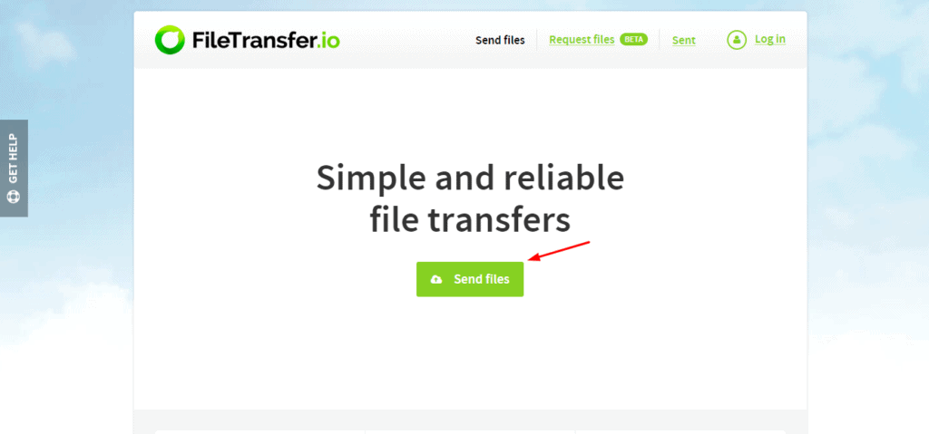 Filetransfer homepage