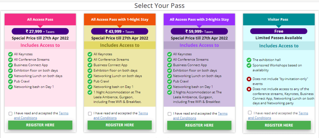 ad tech Pass prices