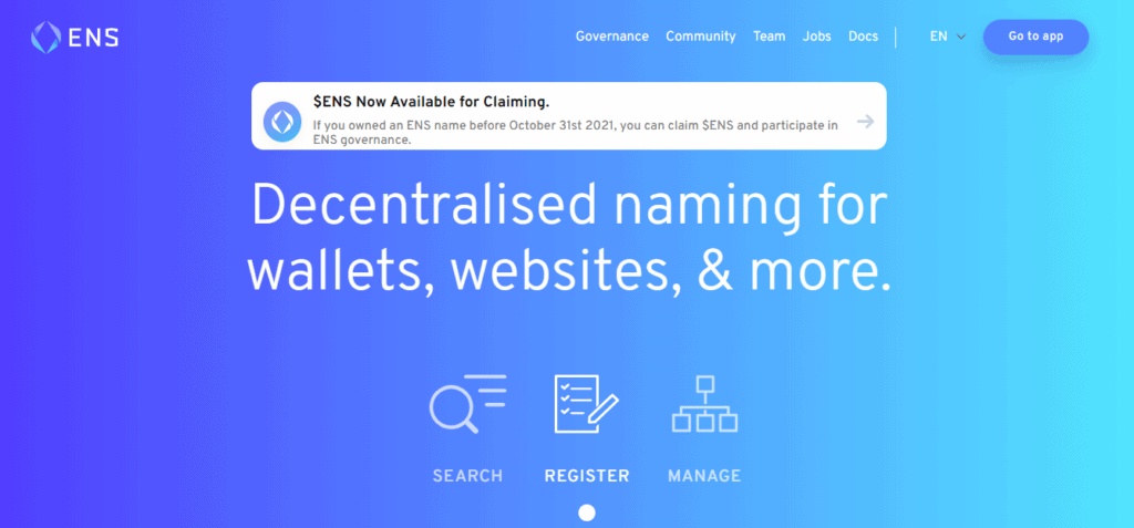 Ethereum Name Service