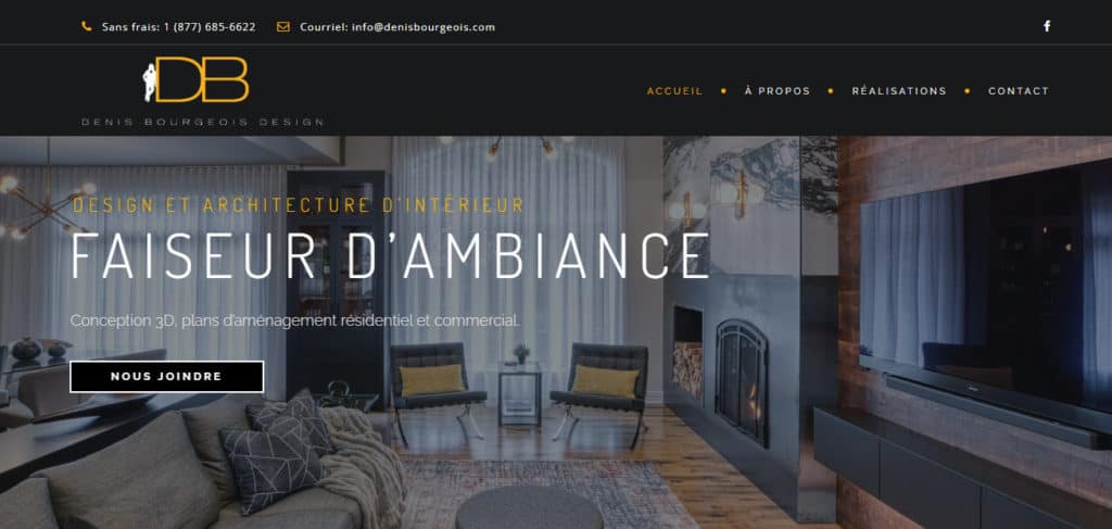 Denis Bourgeois Design website