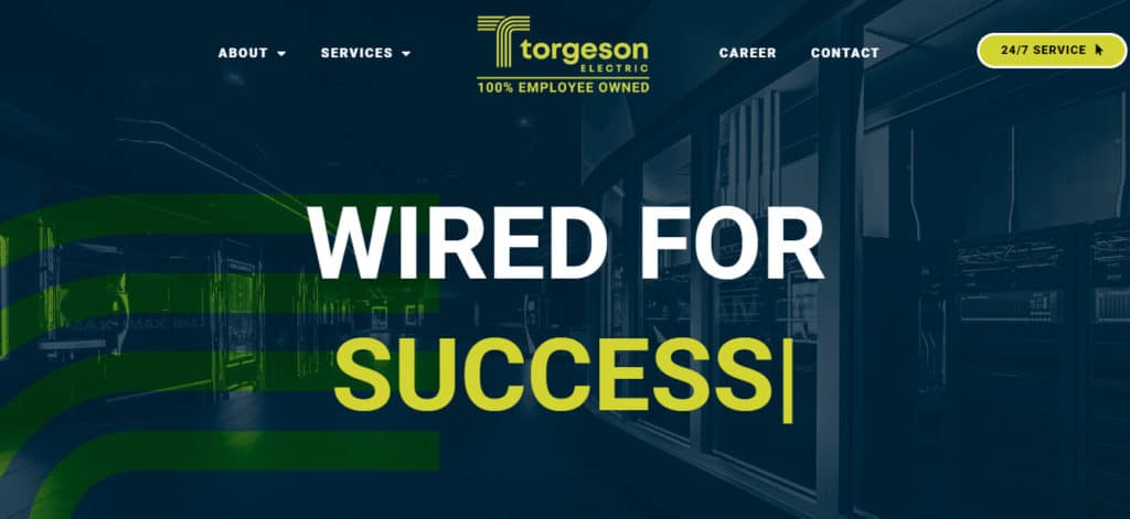 Torgeson Electric website