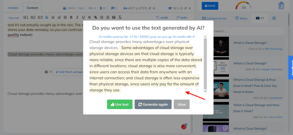 AI Expand tool at Very Low Creativity