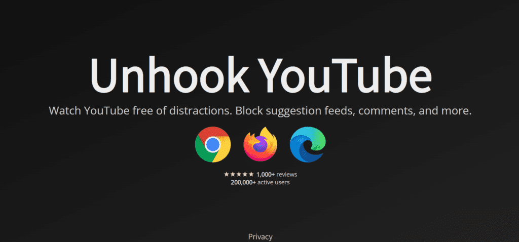 Unhook Chrome Extension