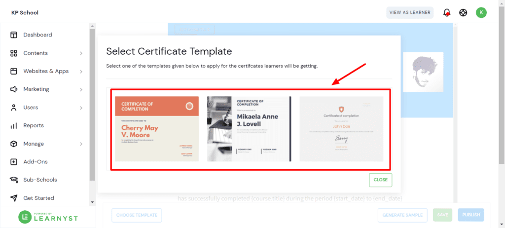 Learnyst Certifications