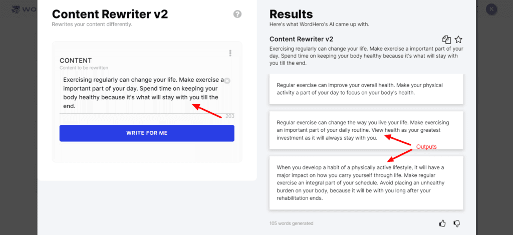 WordHero Content Rewriter v2