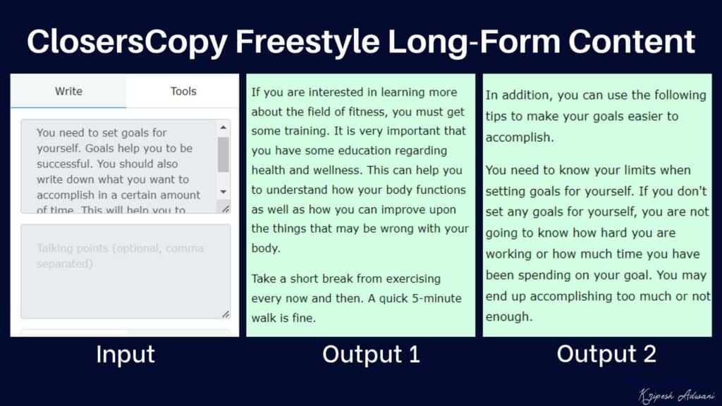 ClosersCopy Freestyle Long Form Content