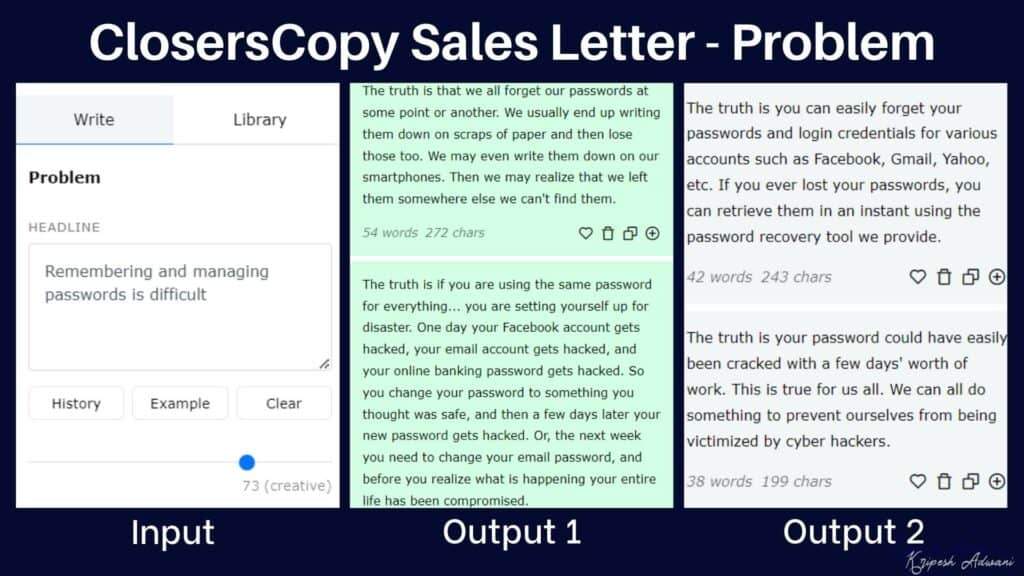 ClosersCopy Sales Letter Problem