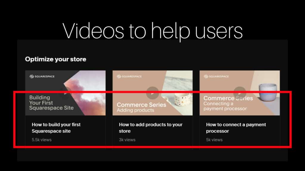 Videos to help customers