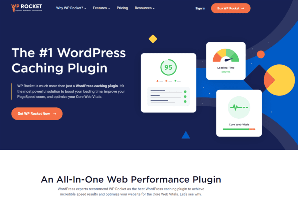 WP Rocket website