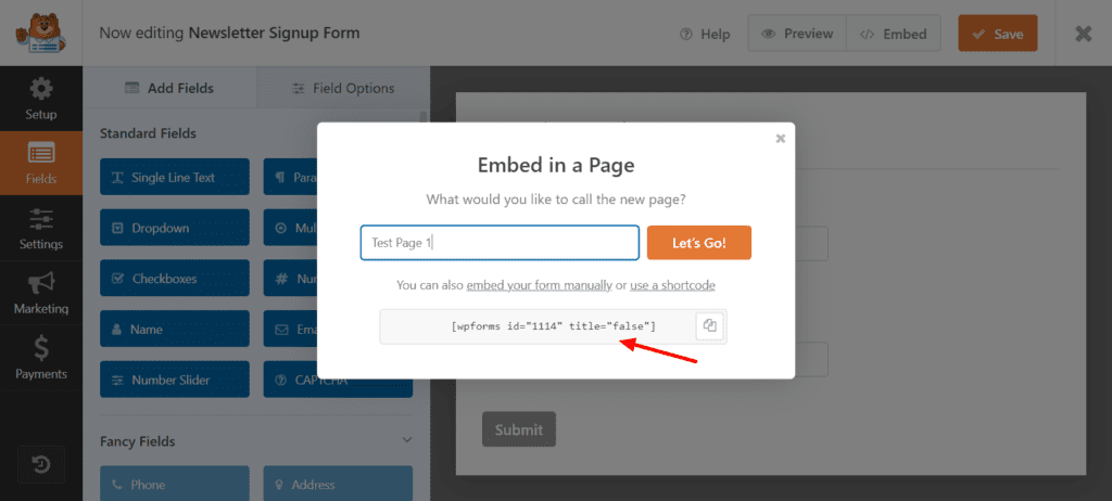 WPForms-Embedding-Form