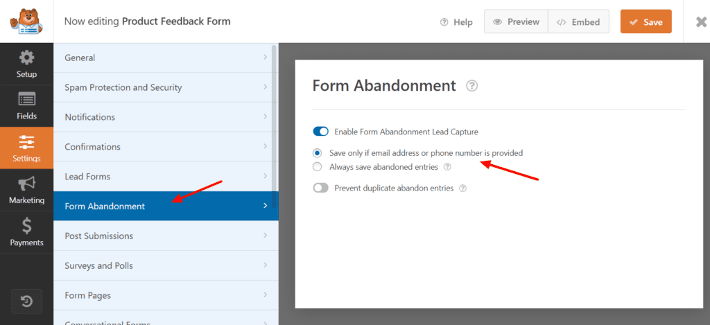 WPForms-Form-Abandonment-Settings