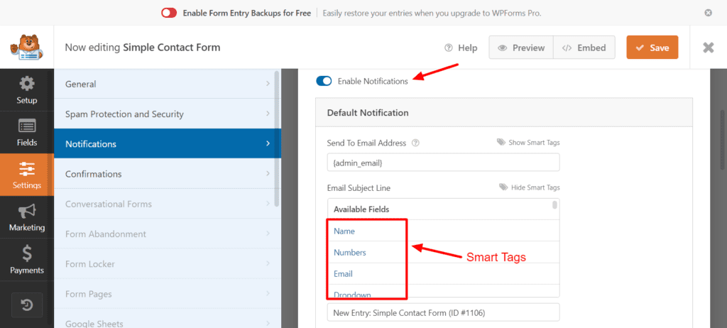 WpForms-Free-Notifications