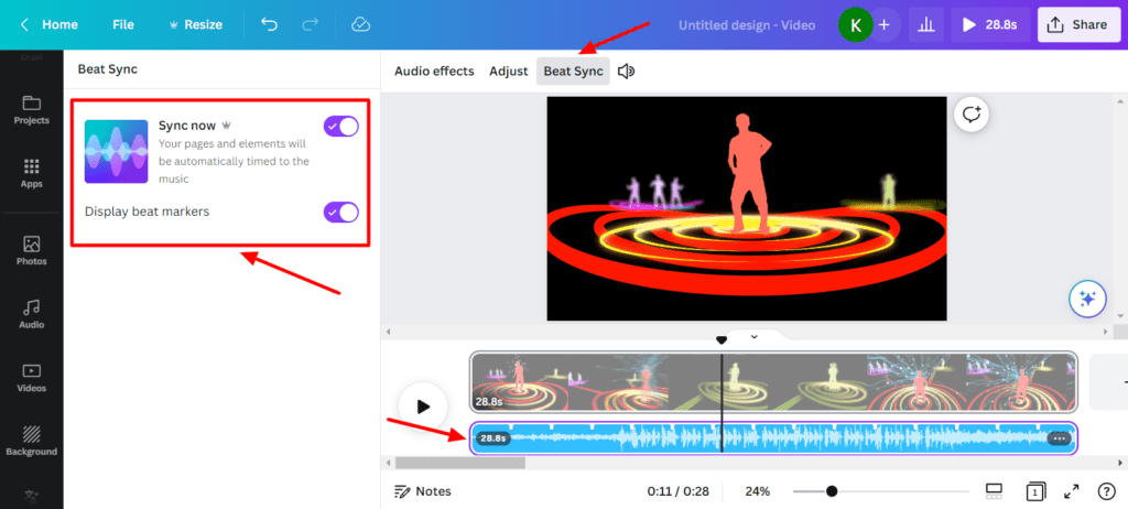 Canva Beat Sync