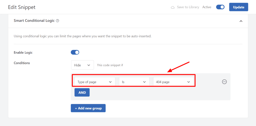 WPCode Conditional Logic