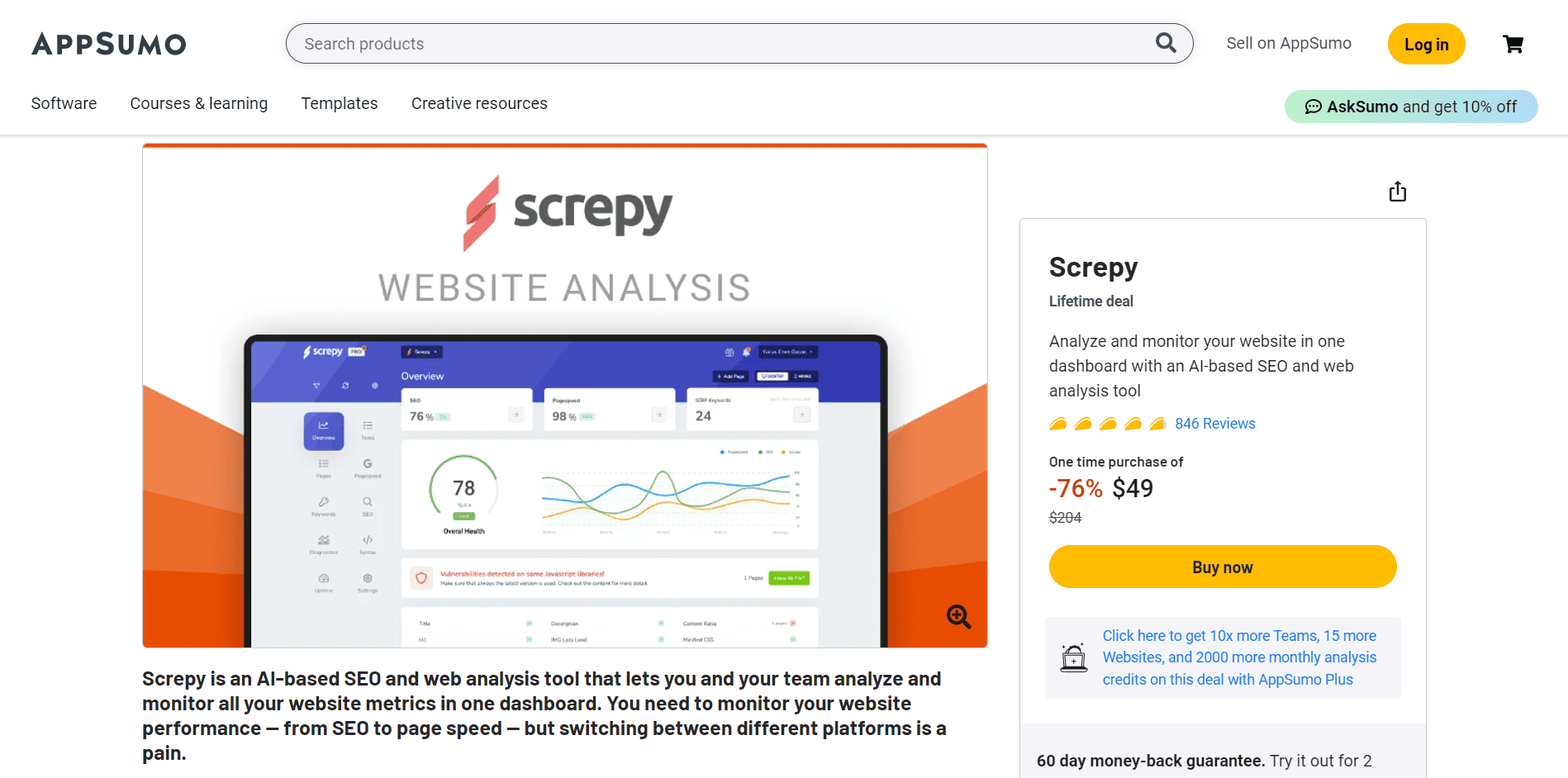 Screpy Review AppSum Deal