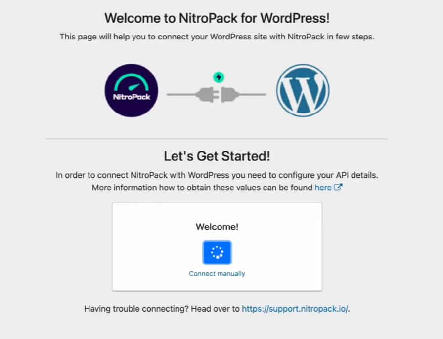 Connecting NitroPack to WordPress