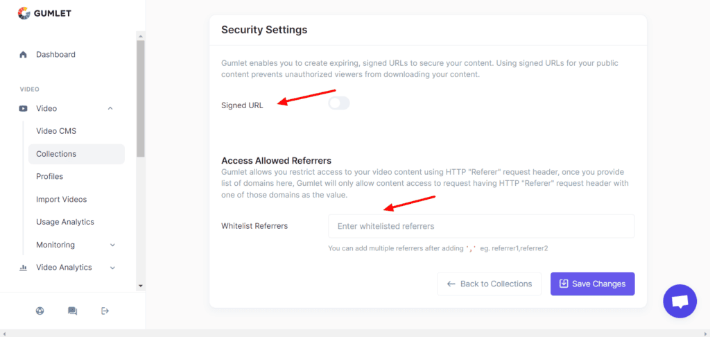 Gumlet Signed URL and Geo blocking