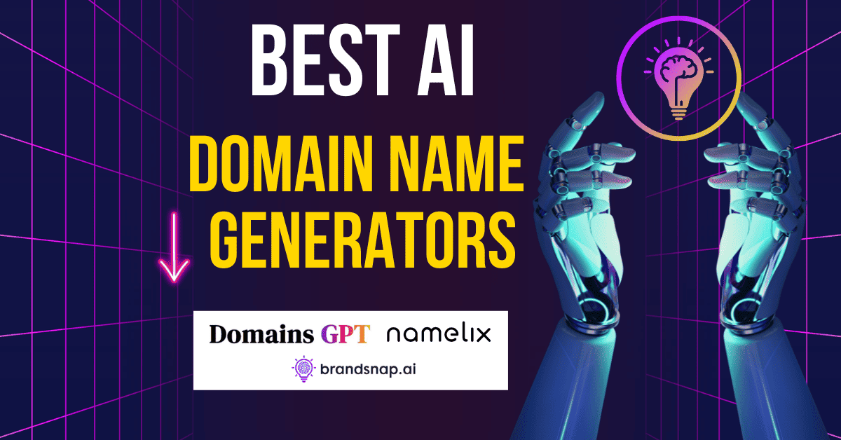 best AI domain name generators