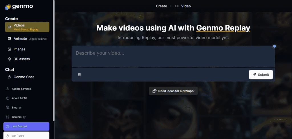 Genmo AI Video Generator