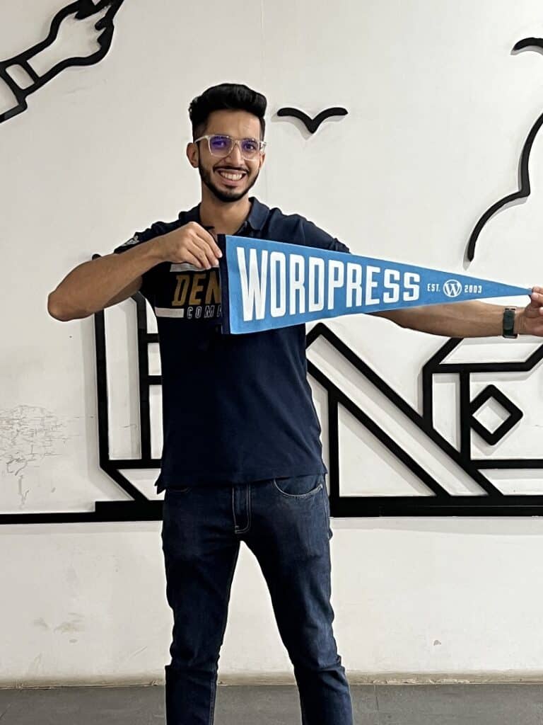 Posing with WordPress