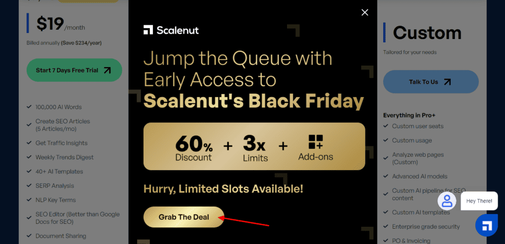 Scalenut Black Friday Deal